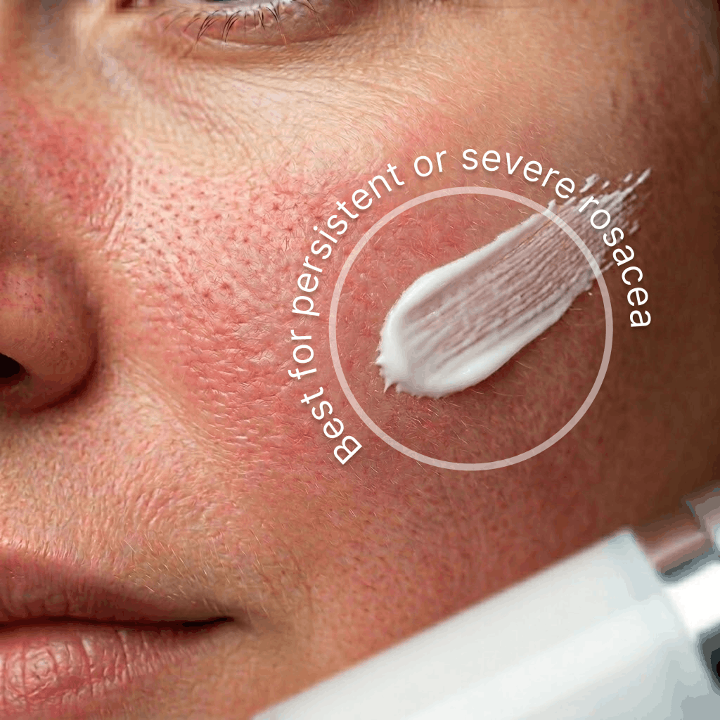The Advanced Redness Solution in use
