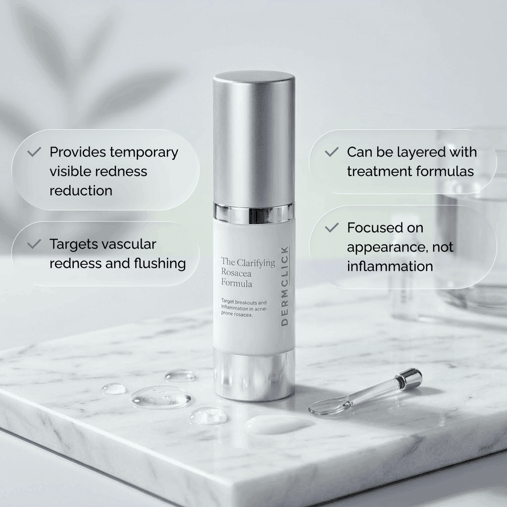 The Clarifying Rosacea Formula ingredient callouts