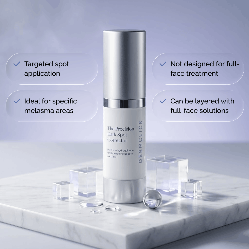 The Precision Dark Spot Corrector hydroquinone formula detail
